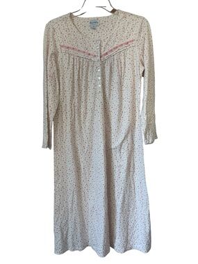 Lanz Of Salzburg Vintage Floral Nightgown‎ Night Dress M cottagecore